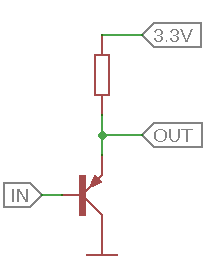 pnp simple level shifter